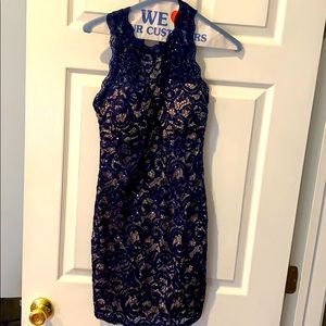 Navy blue homecoming dress. Size 3.